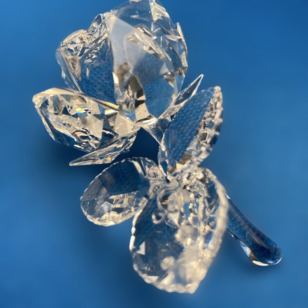 SWAROVSKI スワロフスキー　クリスタルローズ 証明書付き　薔薇(384)