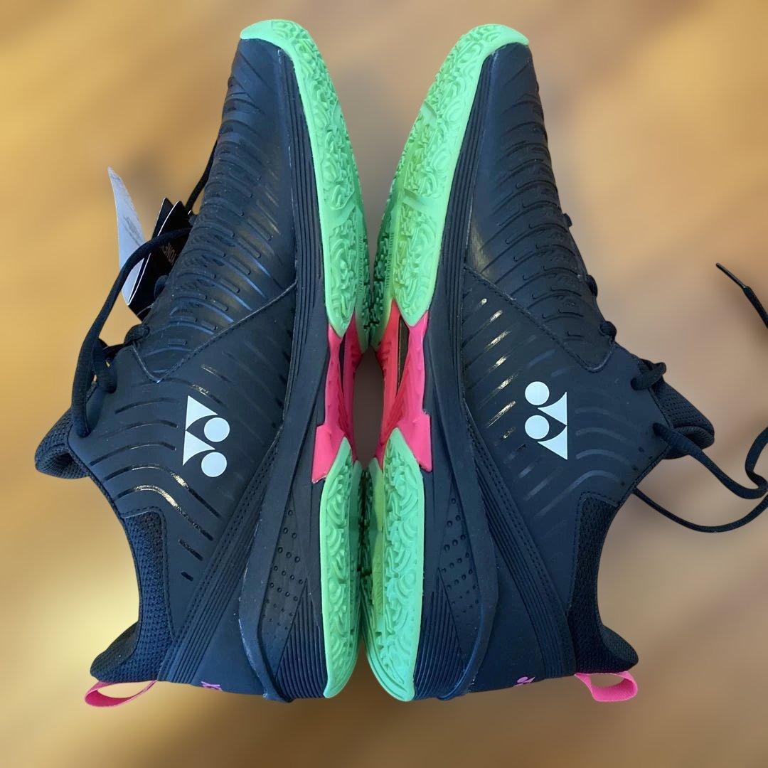 YONEX テニスシューズ ブラック/ピンク/グリーン29㎝