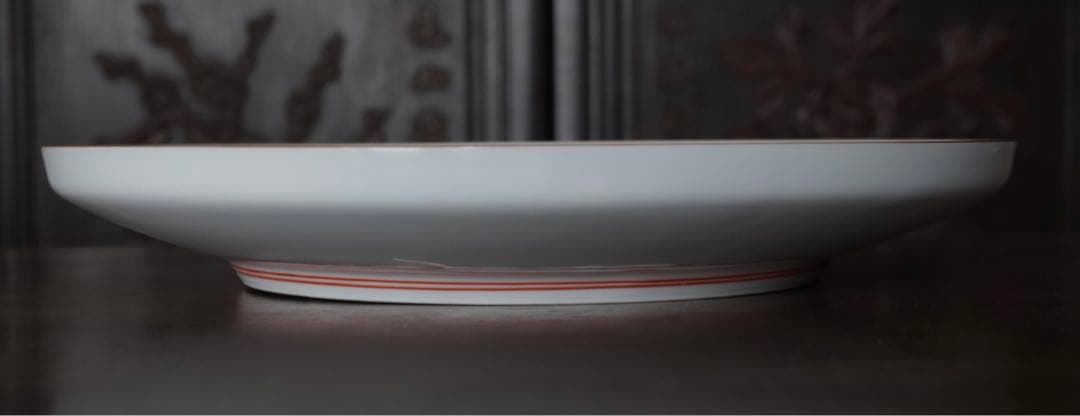 十三代　酒井田　柿右衛門　錦　岩菊鳥文　飾皿　額皿　8寸強　陶額　有田焼