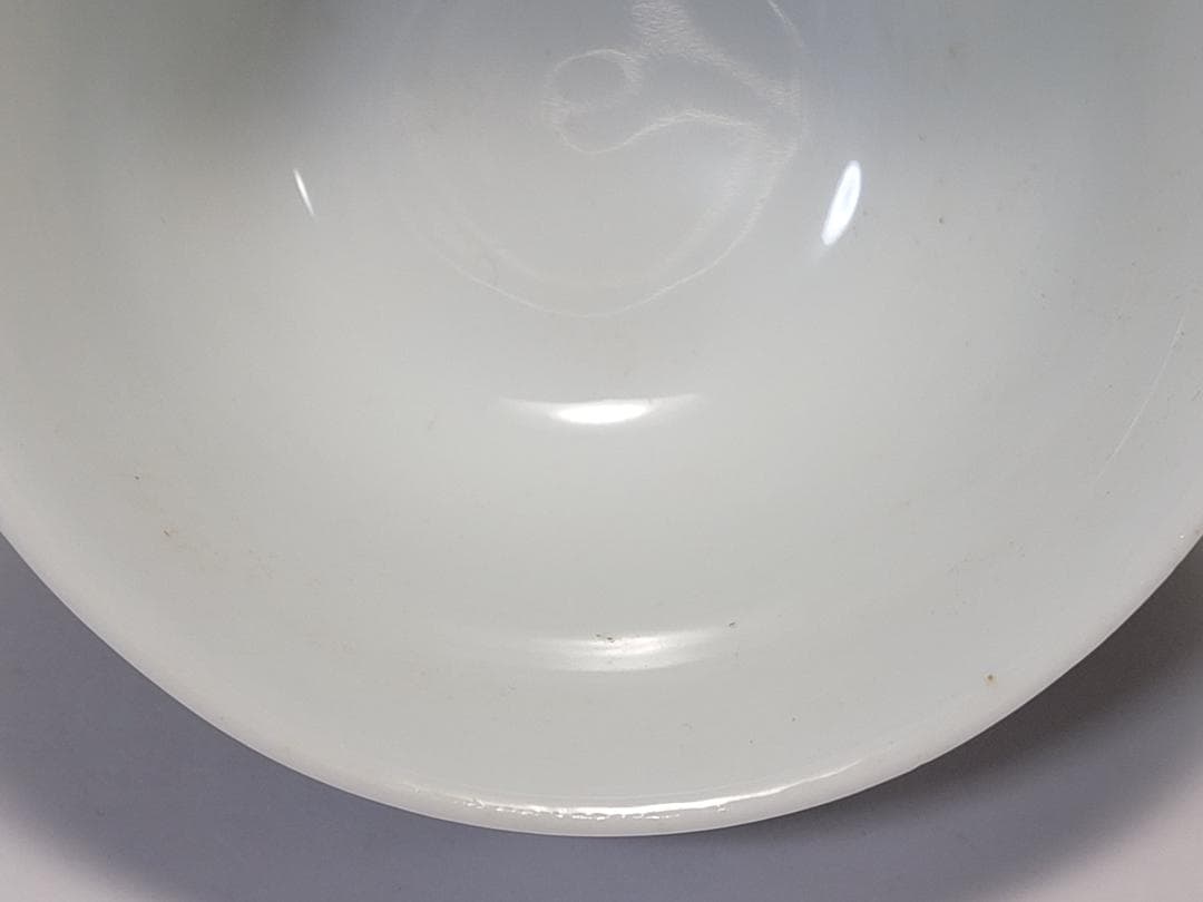 染付色絵 吉祥紋 蓋茶杯 「大清光緒年製」銘 明清時代 幅約9cm