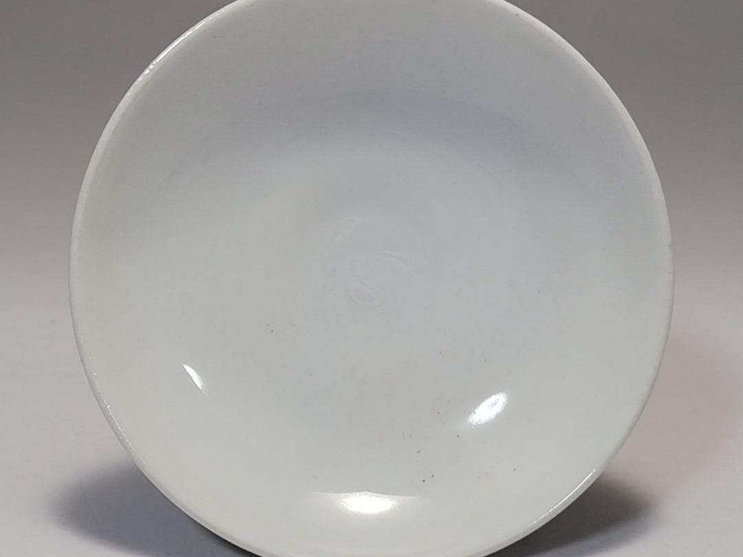 染付色絵 吉祥紋 蓋茶杯 「大清光緒年製」銘 明清時代 幅約9cm