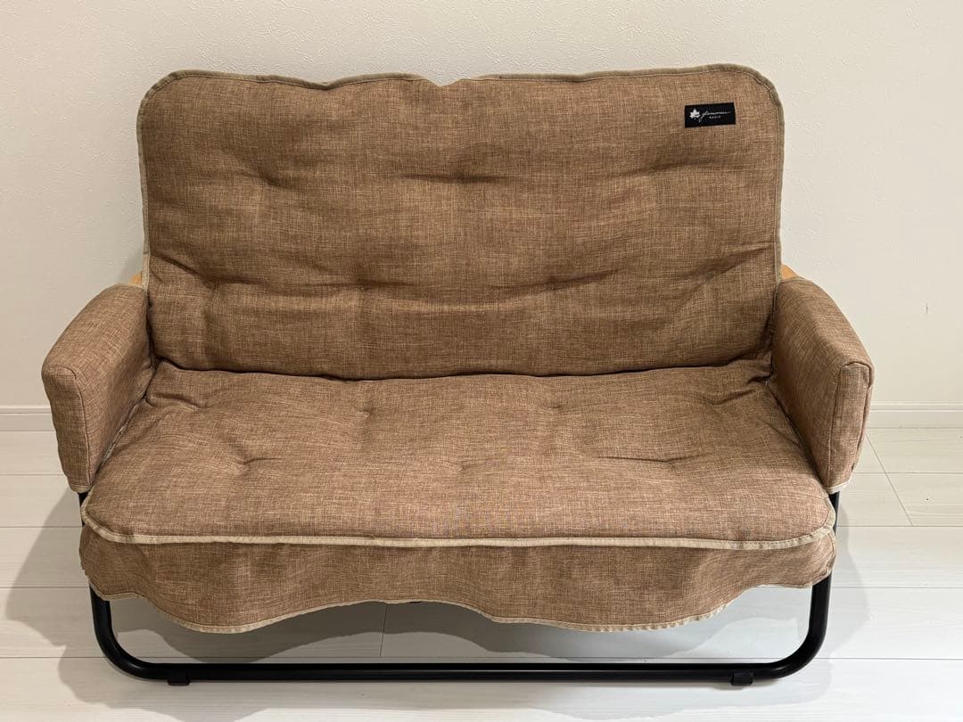 即決可【チェアセット】ロゴス　折りたたみチェア&カバーfor2