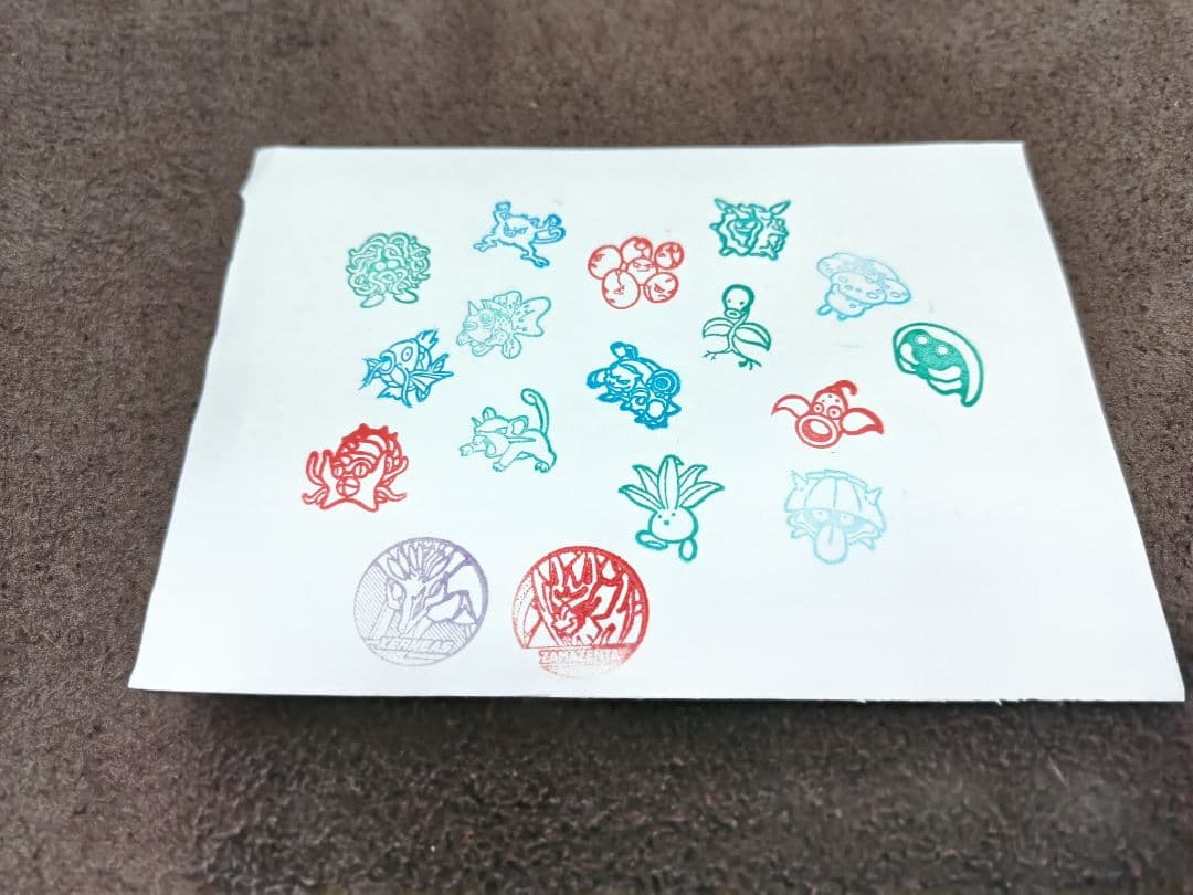 レトロ ポケモン フィギュアスタンプセット