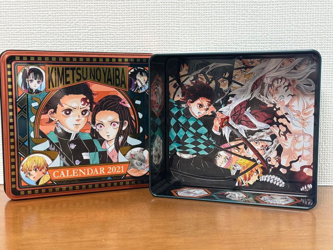 鬼滅の刃　特製缶　2021年カレンダー　※特製缶のみ、カレンダーは同梱してません