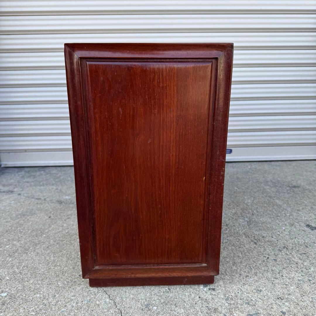 豪華 螺鈿細工 花梨 唐木 3段9杯 小箪笥チェスト 収納キャビネット抽斗飾り棚