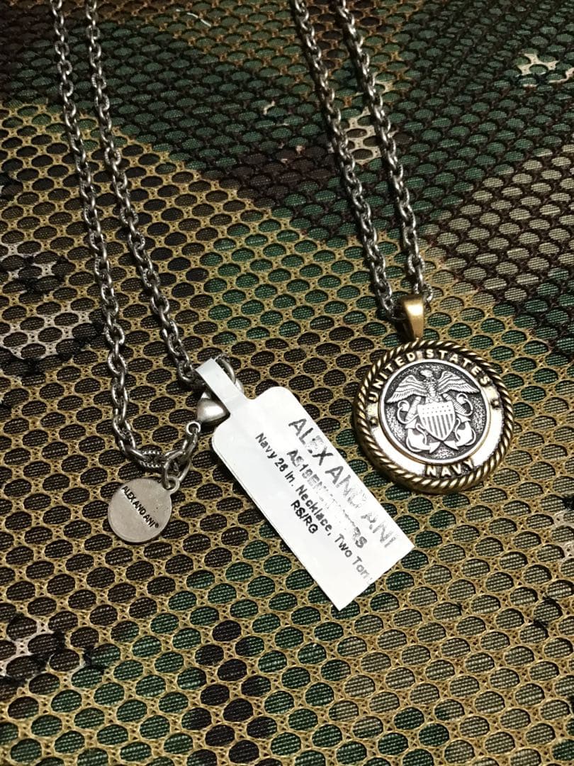 米軍放出品ALEX AND ANI NAVYペンダントネックレス新品未使用