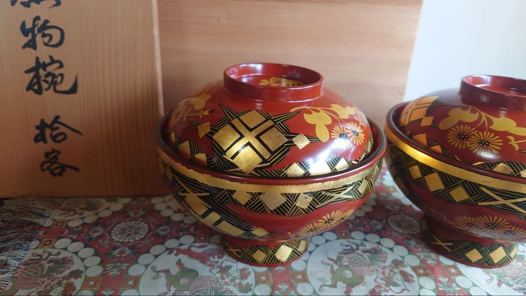 時代蒔絵煮物椀十客