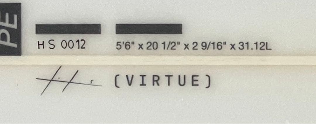 【Kiku】HAYDENSHAPES ヘイデンシェイプス VIRTUE