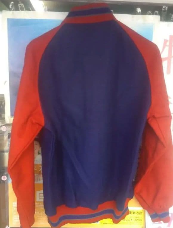 SPALDING グランドジャンバー　袖赤胸青 日本製　デッドストック　サイズＭ