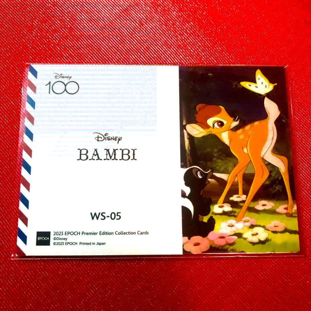 【シリアルNo.01/10】ディズニー 100周年カード エポック バンビ