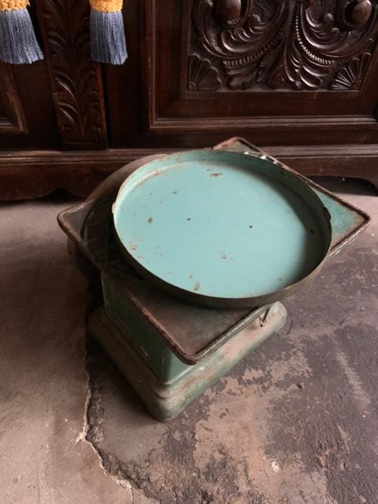 希少　昭和　アンティーク　レトロ　測り　計量器　体重　酒屋　米屋　肉屋　古道具