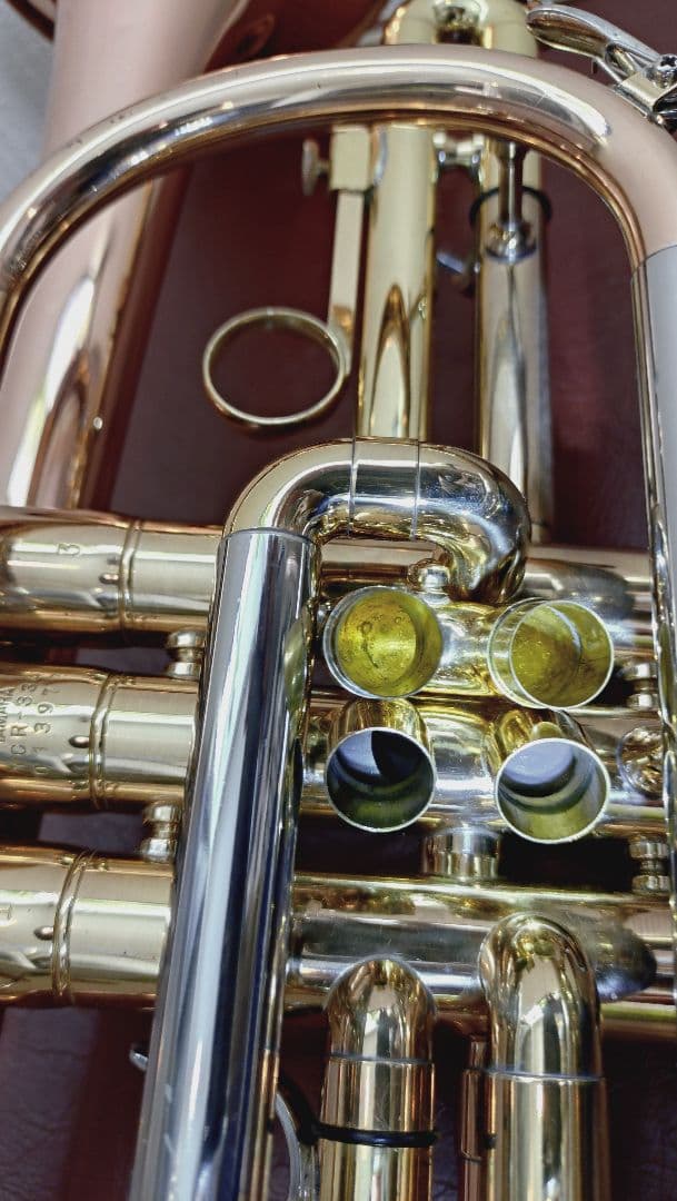 YAMAHA ロングコルネット　YCR-334 赤ベル