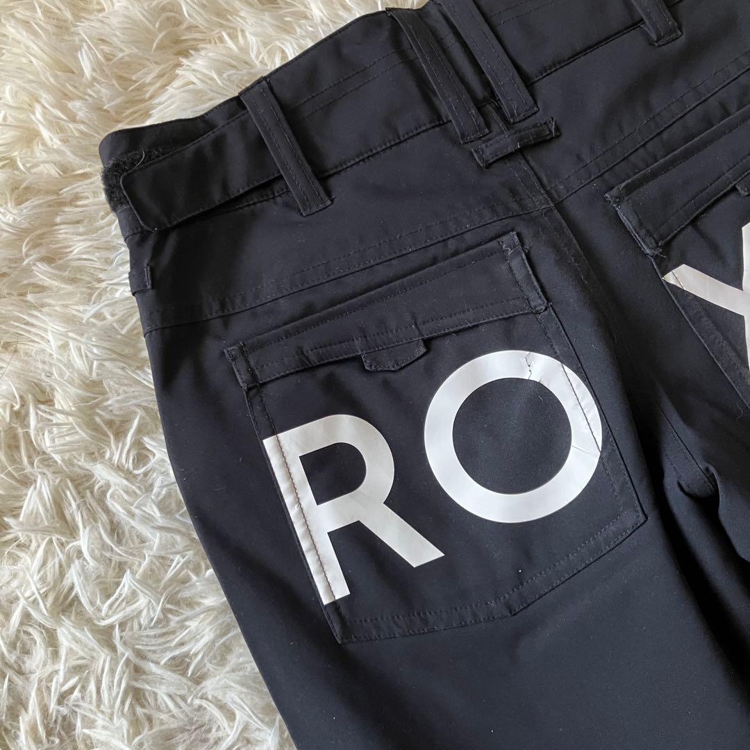 #10M✨ROXY✨スキーウェア パンツ レディースS ヒップロゴ ブラック