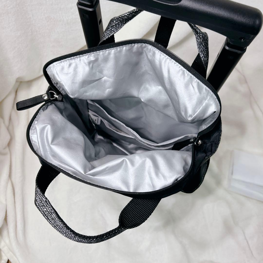 美品 SWANY スワニー キャリー バッグ ペイズリー柄 ストッパー付き 保冷