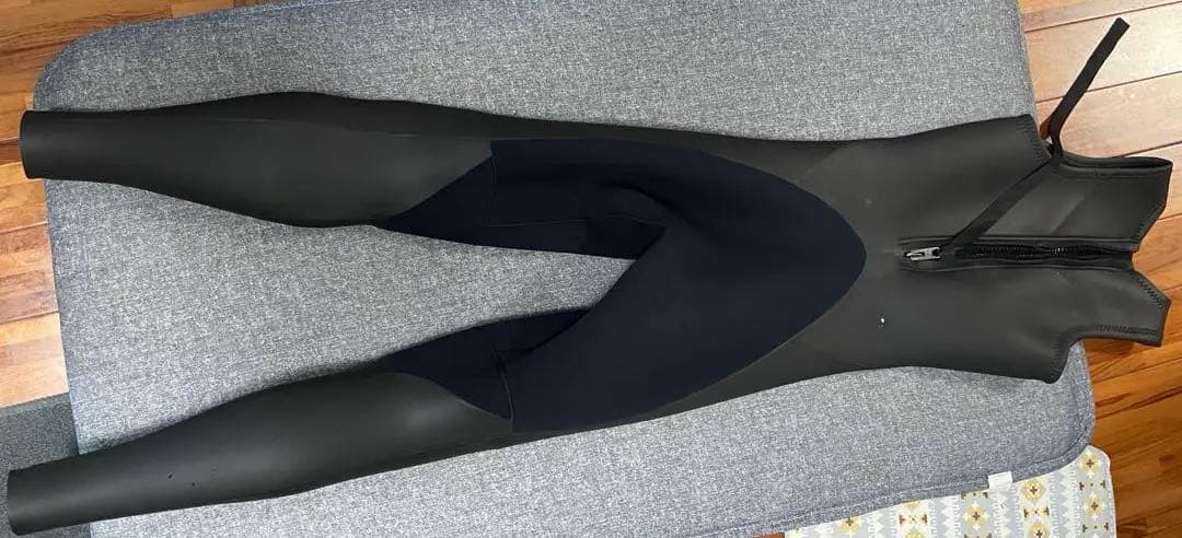 黒 ノースリーブ ロングジョンウェットスーツ　3mm