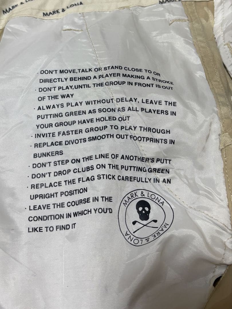 カ*ズ様 MARK&LONA GOLF ゴルフパンツ 秋冬 キムタク