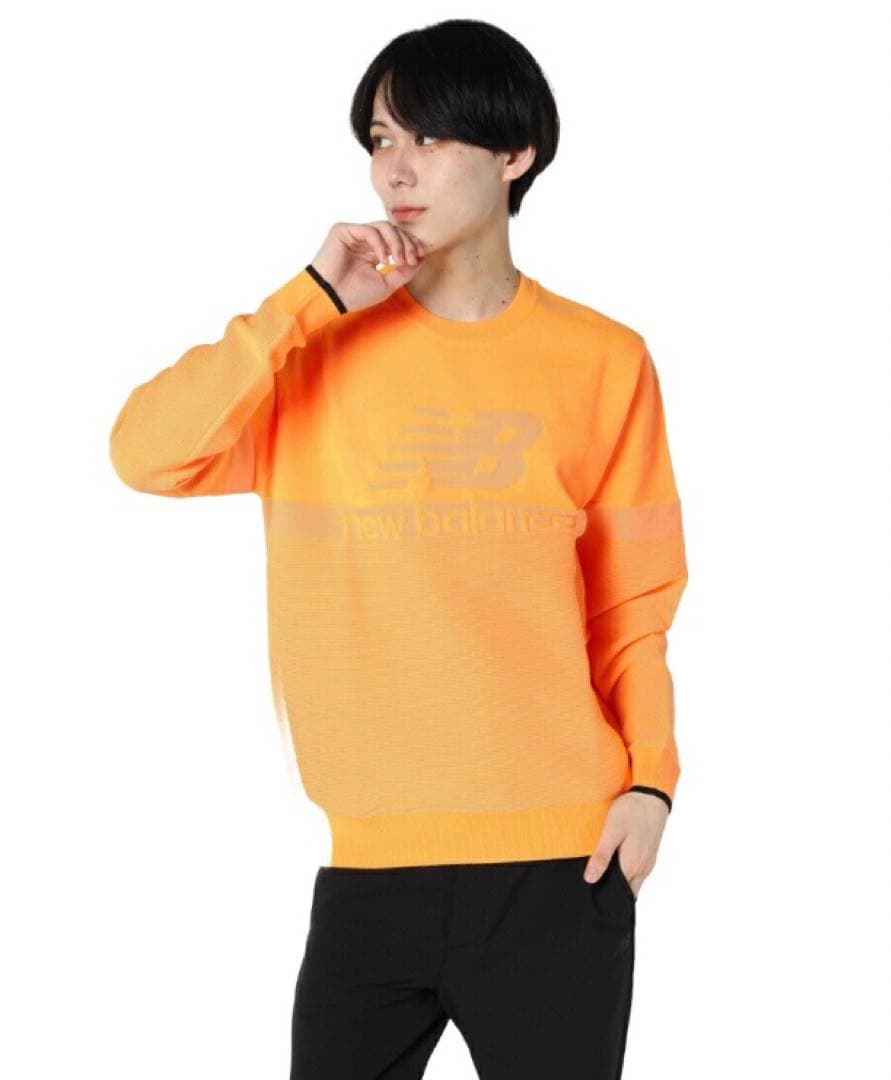 【new balance Golf／NB】秋冬クルーネックニットプルオーバーXL