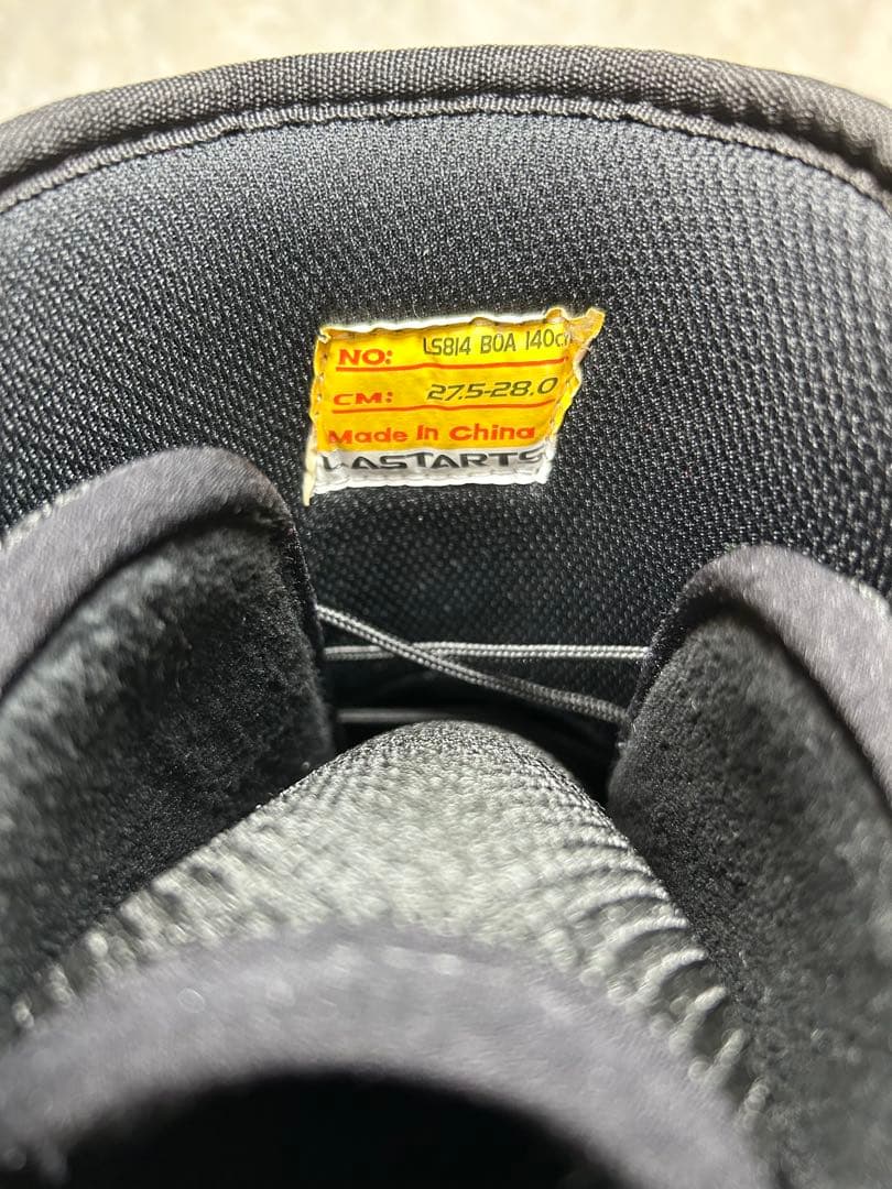 LASTARTS ブラック スノボ　ボア　雪遊び　スノーボードブーツ　27.5