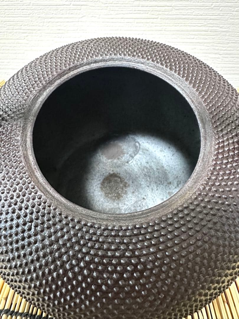 未使用品、南部喜州 (及川 喜徳)造　鍛治打袋鉉　１８型　フラ様　売約済み