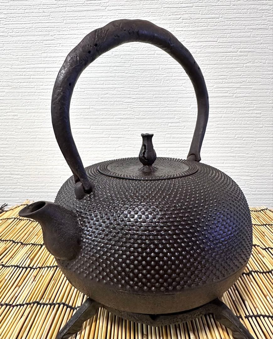 未使用品、南部喜州 (及川 喜徳)造　鍛治打袋鉉　１８型　フラ様　売約済み