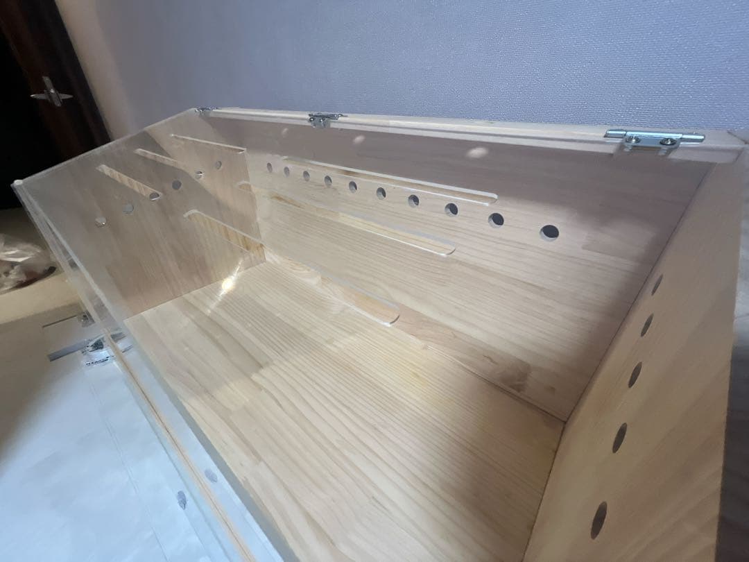 小動物木製ケージ 80x40x40CM