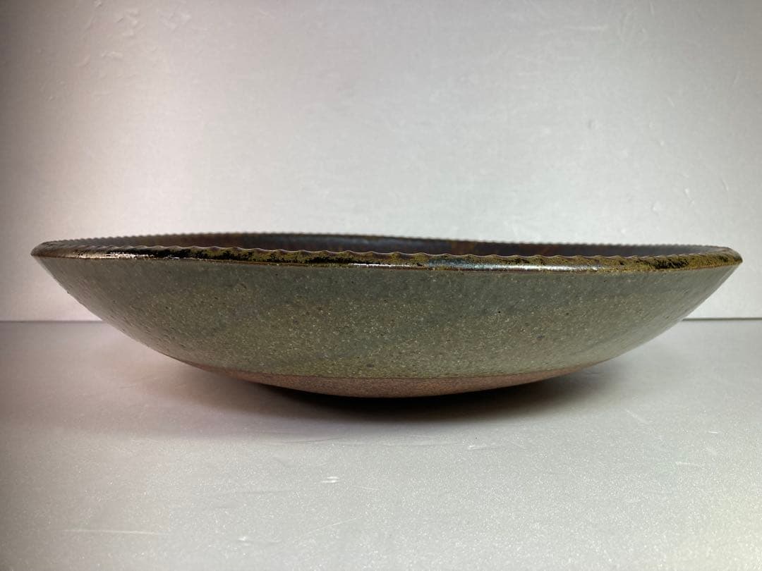 舩木研児　鐵釉大鉢　布志名焼　民藝　舩木研兒　船木研児