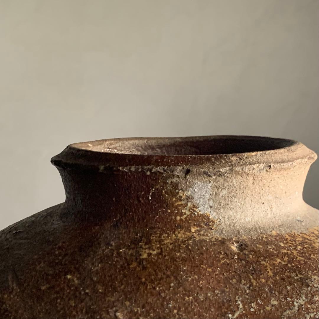 越前焼 壺 自然釉 古美術 古道具 アンティーク