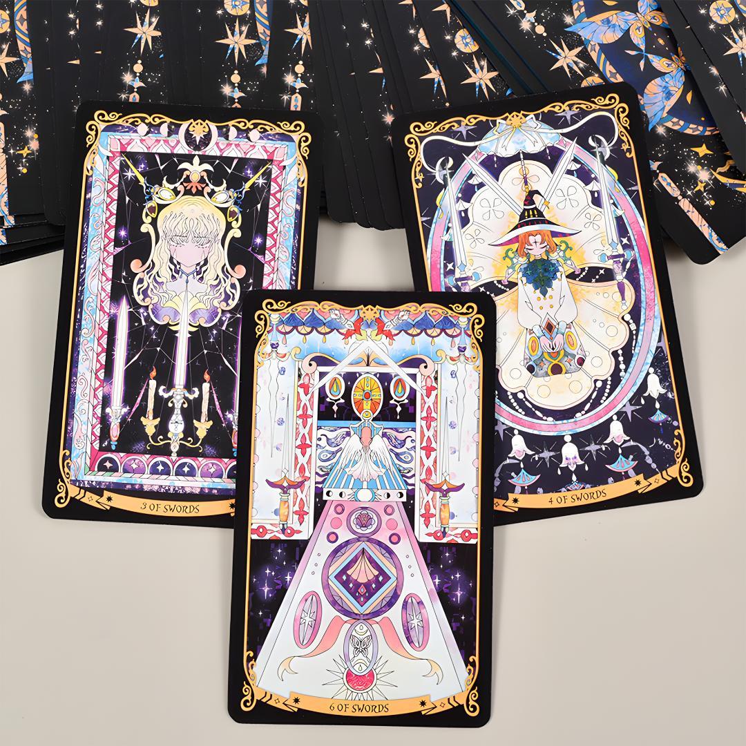 【正規品タロットカード】星々が煌めく幻想美✨星降る王国の物語のデッキ／デラックス