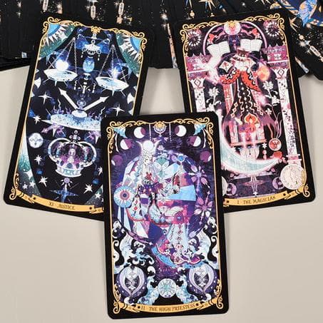 【正規品タロットカード】星々が煌めく幻想美✨星降る王国の物語のデッキ／デラックス