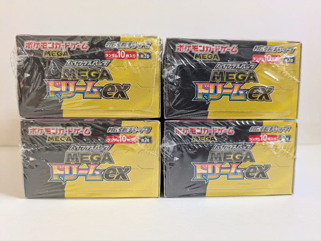 新品未開封 シュリンク付き ポケモンカード MEGAドリームex 4BOX