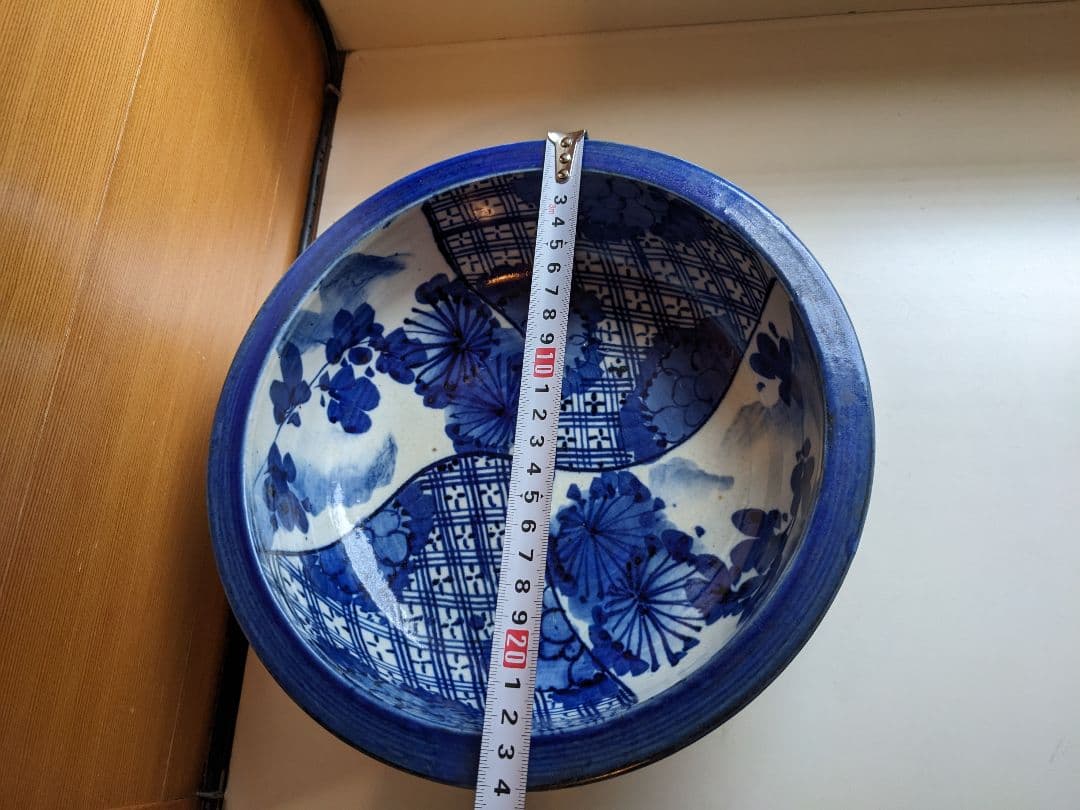 素敵な絵付けの大鉢　染付　骨董