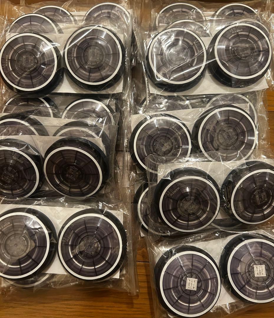 興研 サカヰ式 アルファリング 15型用-02 防毒マスク用吸収缶 28組セット