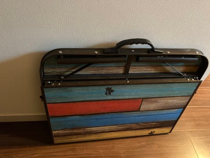 ロゴス　ヴィンテージ風テーブル　脚調整可能