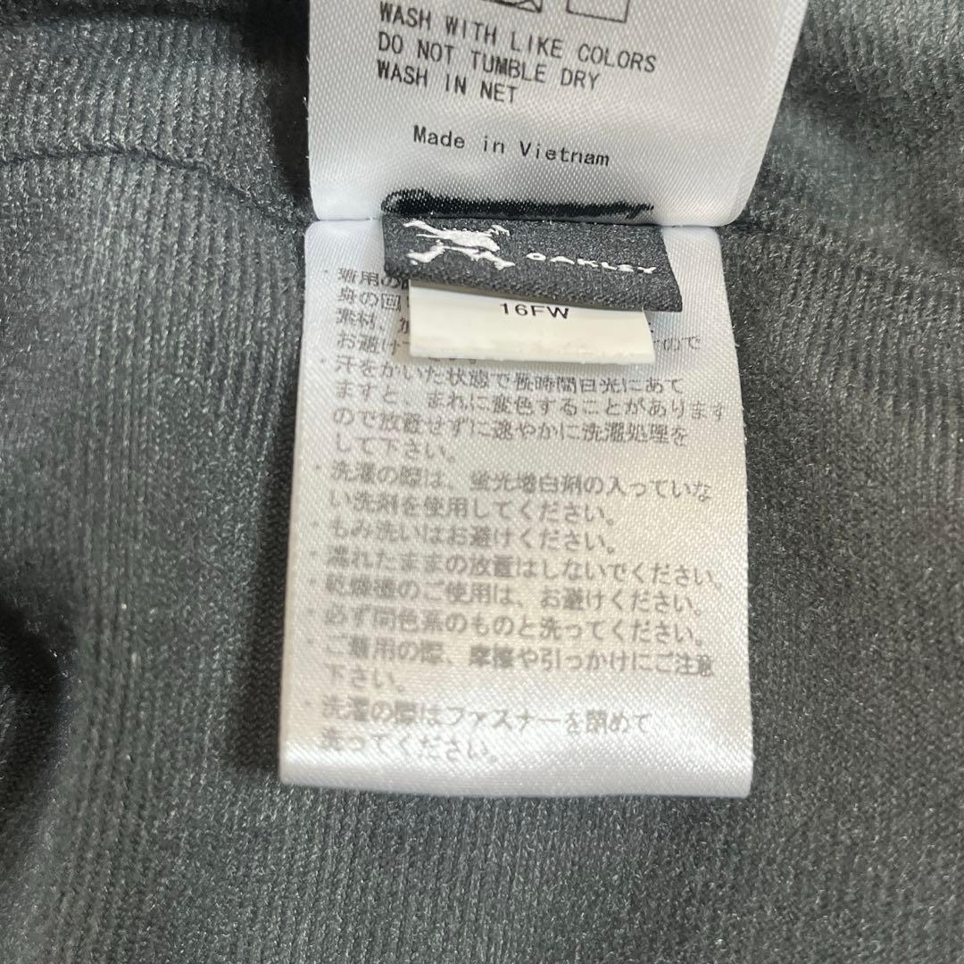 【美品】オークリー　ベンチコート　バックロゴ　ブラック　XL