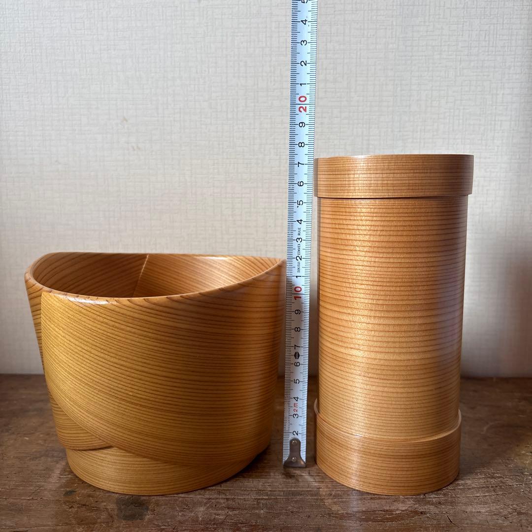 秋田　栗久の曲げわっぱ　水割りセット　伝統的工芸品　アイスペール