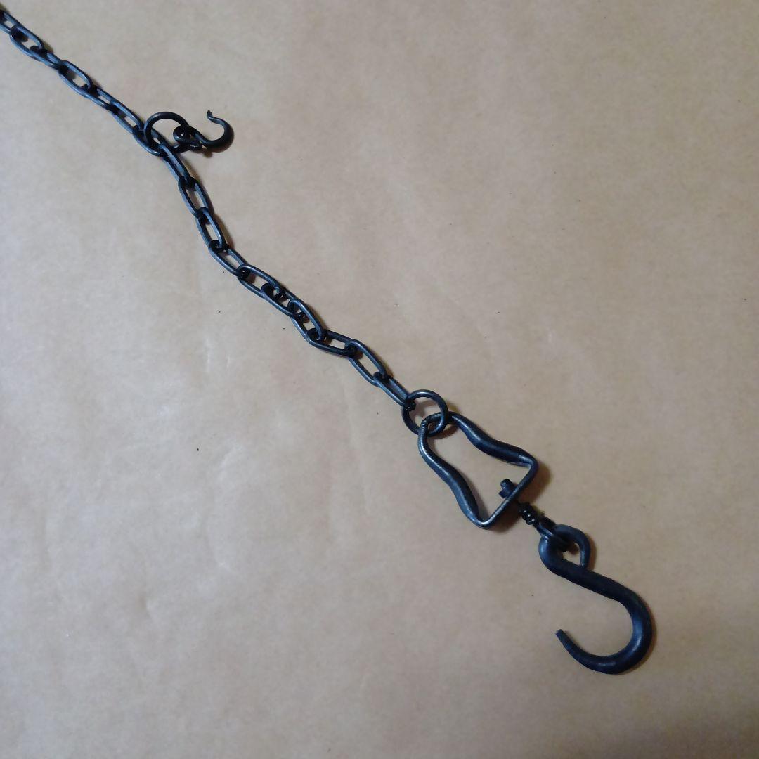 茶道具　唐銅吊舟花入