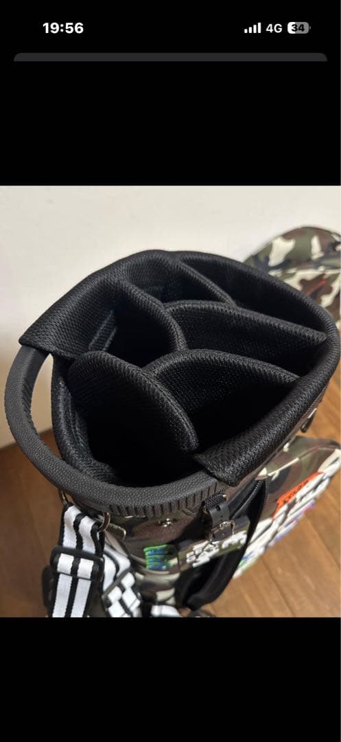 パーリーゲイツ スタンド式　キャディバッグ　ワッペンカモ