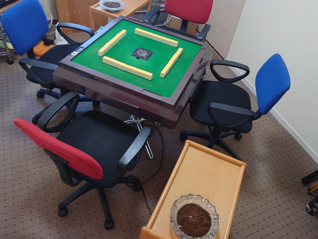 【動作OK】【送料込み】全自動麻雀卓 雀豪 マーク3　椅子&テーブルセット