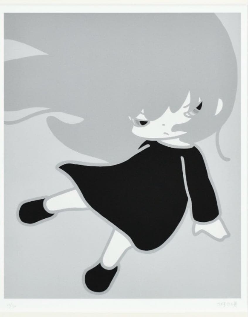 カメチカメ男 デジタルプリント 3点セット 額付き ED30 奈良美智