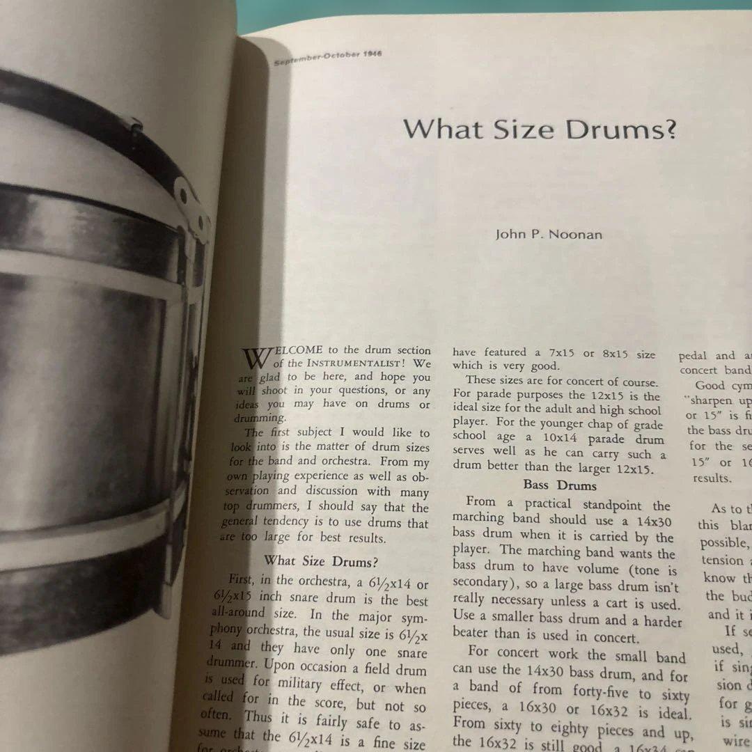 音楽書Percussion Anthology /The Instrument.