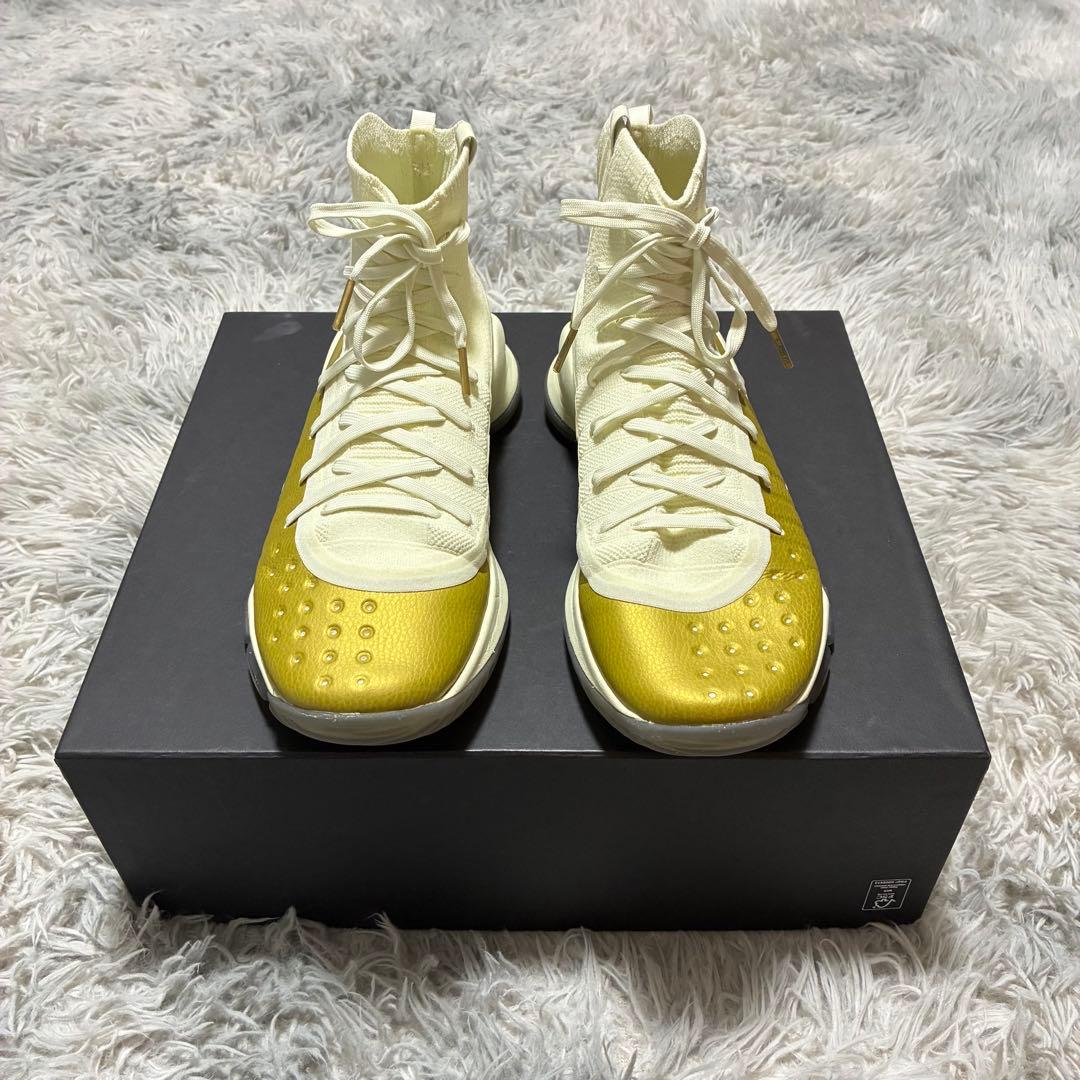 【美品】UNDER ARMOUR Curry 4 Retro Lemon