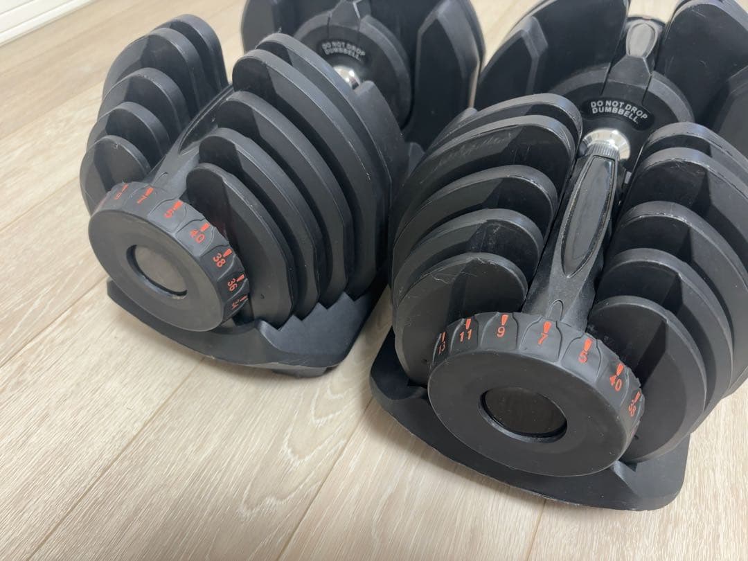 ①可変式ダンベル 40kg ダイヤル式　1個