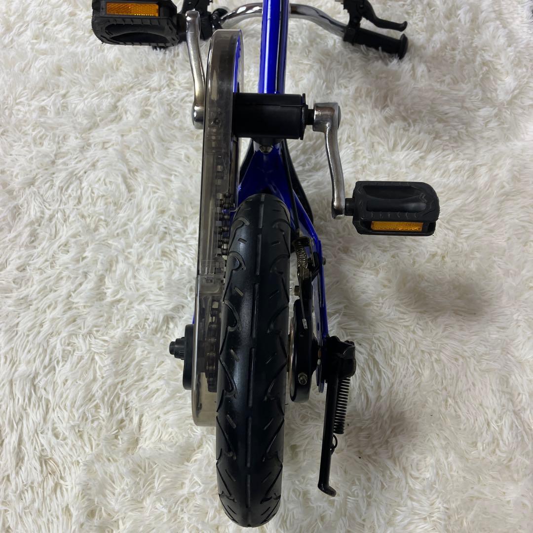 【極美品】へんしんバイク 12インチ 青 スタンド＆工具セット付