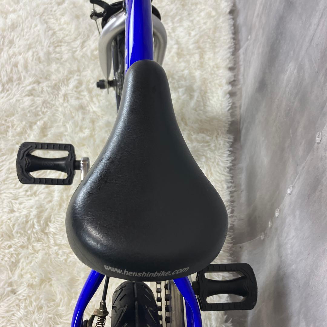 【極美品】へんしんバイク 12インチ 青 スタンド＆工具セット付