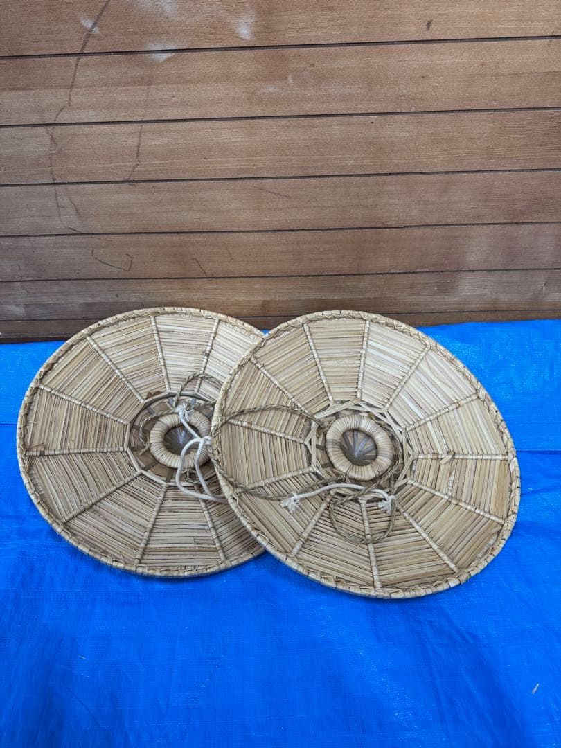 編み笠　10点セット