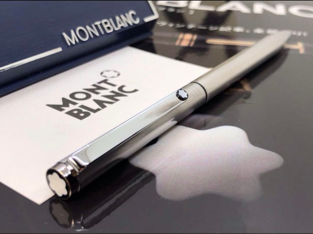 ⭐️カスタム品！バフ研磨仕様No2735⭐️モンブラン社⭐️2色カラーマルチボールペン