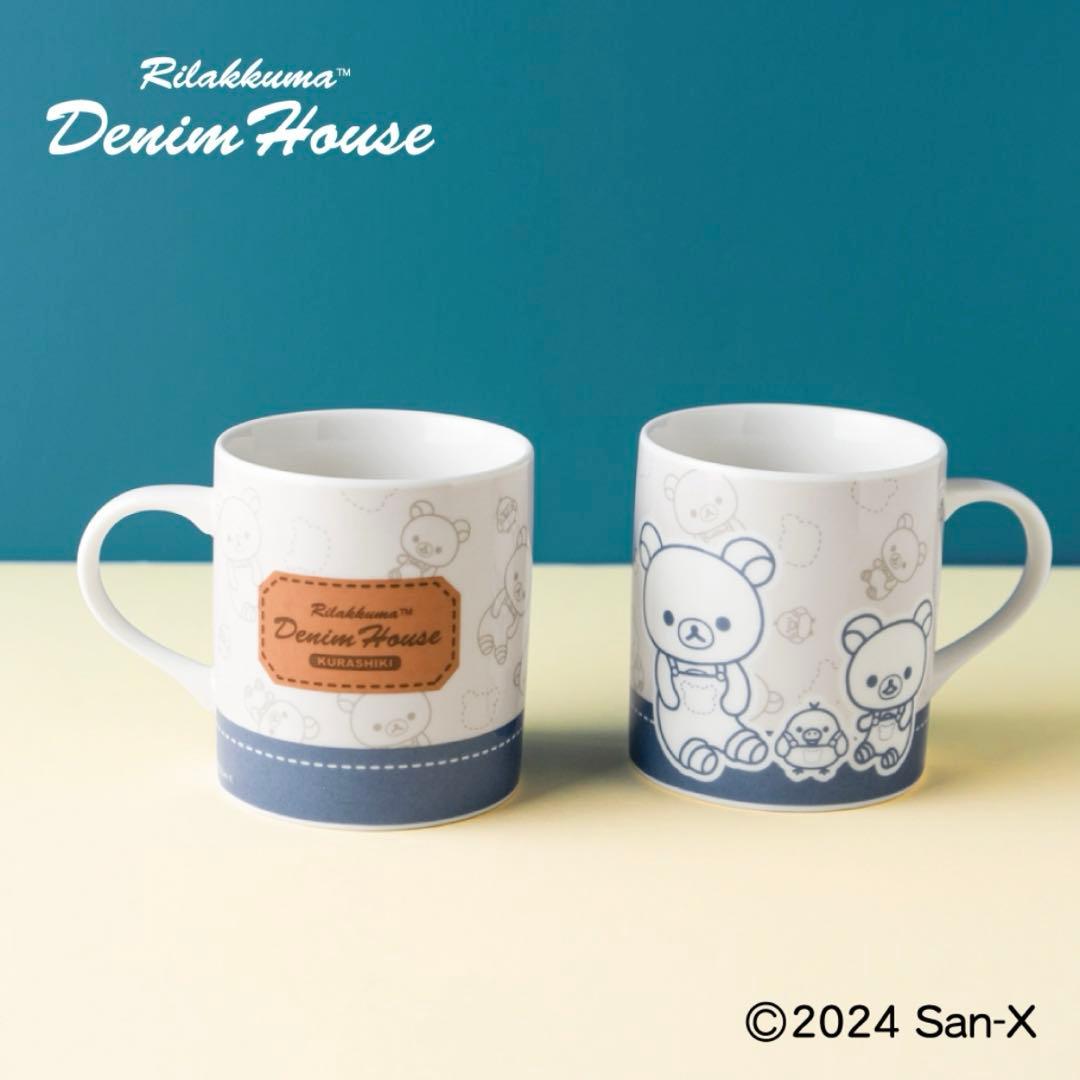 【デニムハウス倉敷限定】ぶらさげぬいぐるみ キイロイトリ➕リラックママグカップ