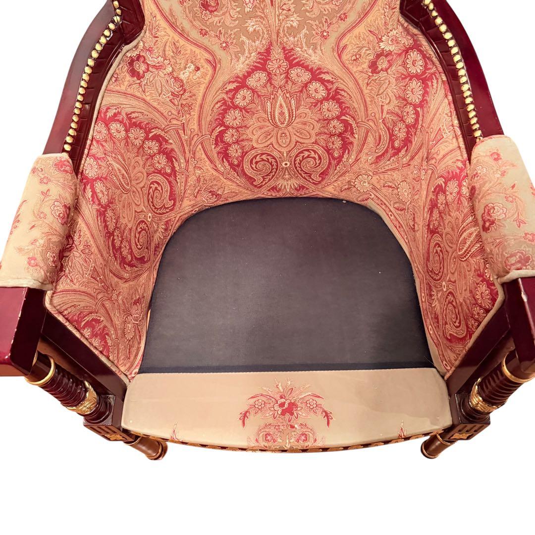 高級 無垢 ルイ16 サロンチェア ゴブラン フレンチ 店舗 什器 アンティーク