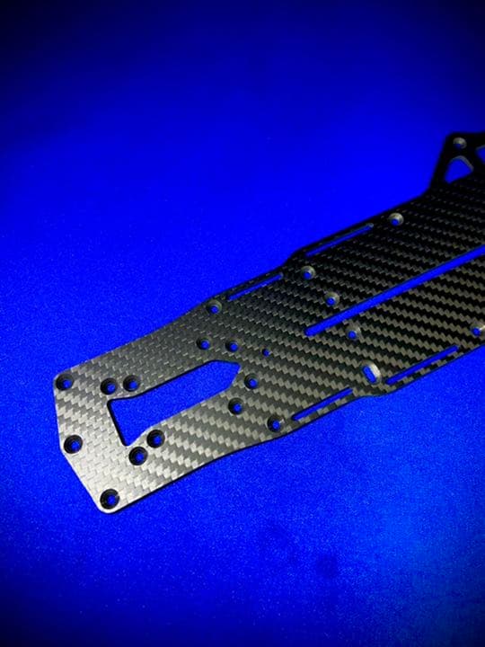YOKOMO ヨコモ YD-2RX用シャーシ　特注綾織2.5㎜　蕨山Carbon