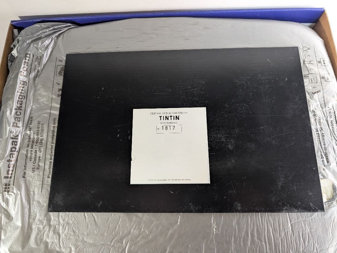 〈タンタンの冒険TINTIN&Yレジンフィギュアモデル（大）フランス製〉
